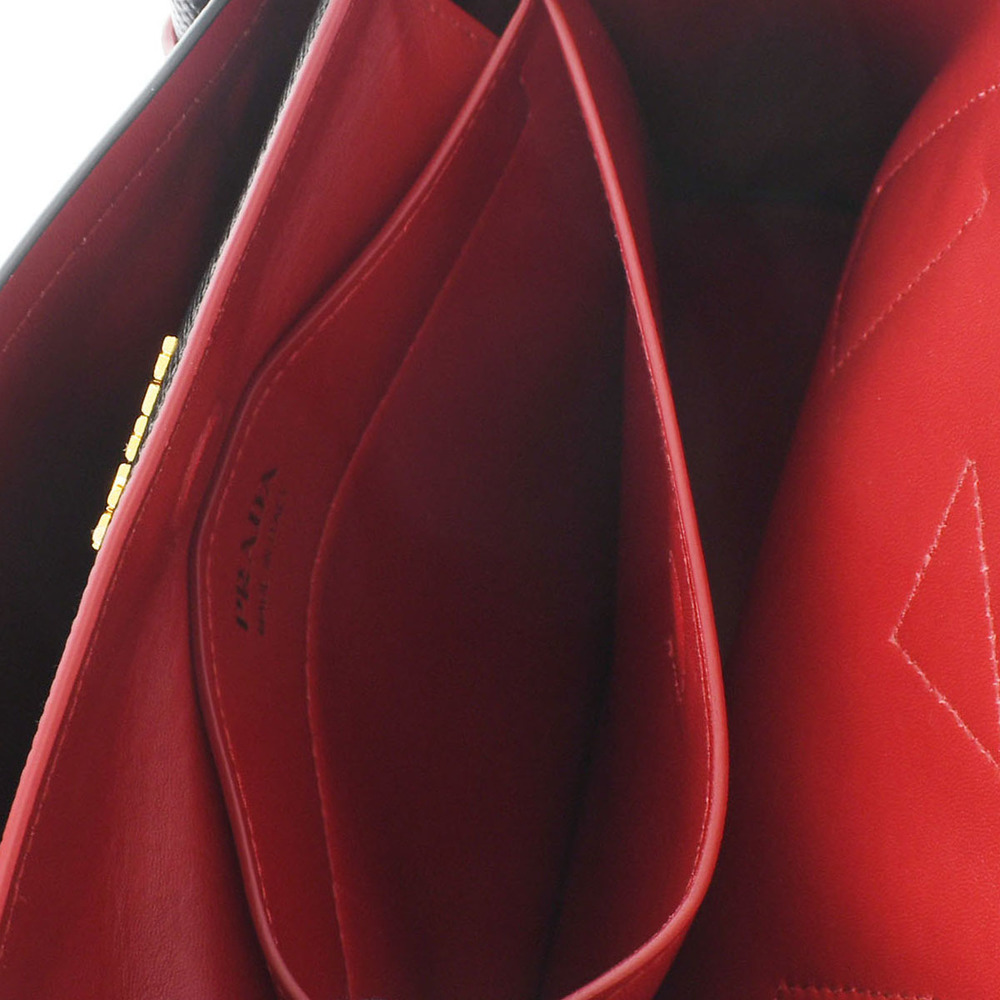 Prada Tote Bag Gold Hardware Saffiano 2way Bag Black - Picture 10 of 10